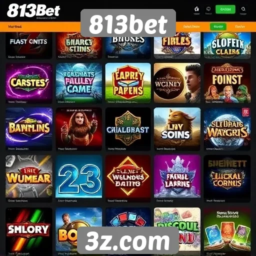 Análise das opções de jogos em 813bet